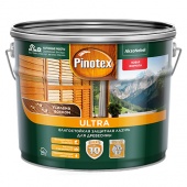 PINOTEX ULTRA лазурь защитная влагостойкая для защиты древесины до 10 лет, база под колеровку (1л)