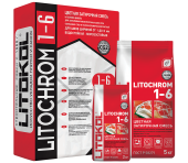 LITOKOL LITOCHROM 1-6 смесь затирочная для плитки по ГОСТ Р 58271, C.130 песочный (2кг)