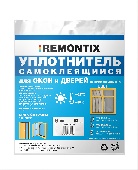 Уплотнитель самоклеящийся Remontix P 6, белый, REMPW00006