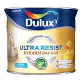 DULUX ULTRA RESIST КУХНЯ И ВАННАЯ краска с защитой от плесени и грибка, матовая, база BW (2,5л)