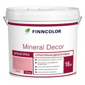 FINNCOLOR MINERAL DECOR штукатурка декоративная, структурная, шуба фракция 1,5 мм (25кг)