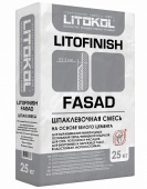 LITOKOL LITOFINISH FASAD шпаклевка на основе белого цемента с полимерными добавками (25кг)
