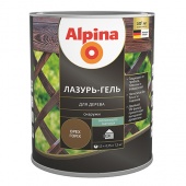 ALPINA лазурь-гель для дерева шелковисто-матовый, рябина (0,75л)