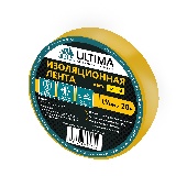 Лента изоляционная ПВХ Ultima желтый, 19мм * 20м, 1920yellow