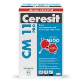 CERESIT CM 11 PRO клей для керамической плитки для пола и стен внутри помещения (25кг)