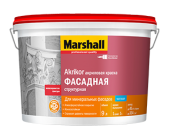 MARSHALL AKRIKOR краска структурная, для наружных и внутренних работ, матовая, база BC (9л)