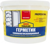 NEOMID PROFESSIONAL WOOD герметик тепловлагоизоляционный, межшовный, белый (3кг)