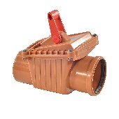Клапан PP-H обратный канализационный коричневый Дн 110 VALFEX 36000110